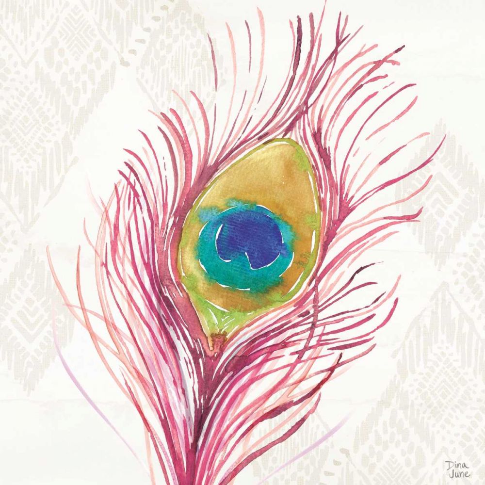 Peacock Glory VI art print by Dina June for $57.95 CAD