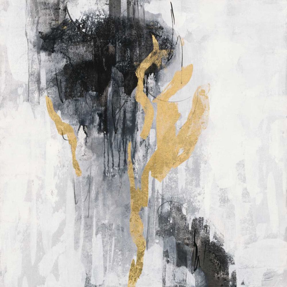 Golden Rain II art print by Silvia Vassileva for $57.95 CAD