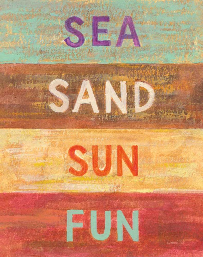 Sea and Sand I art print by Danhui Nai for $57.95 CAD