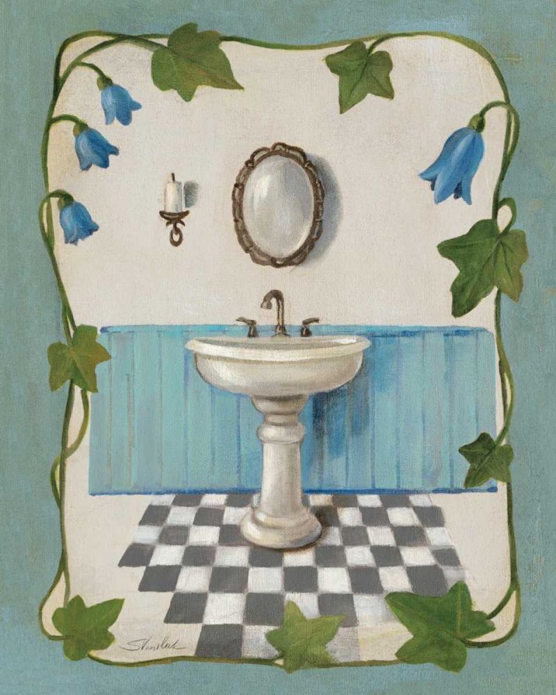 Bell Flower Bath II on Ivory art print by Silvia Vassileva for $57.95 CAD