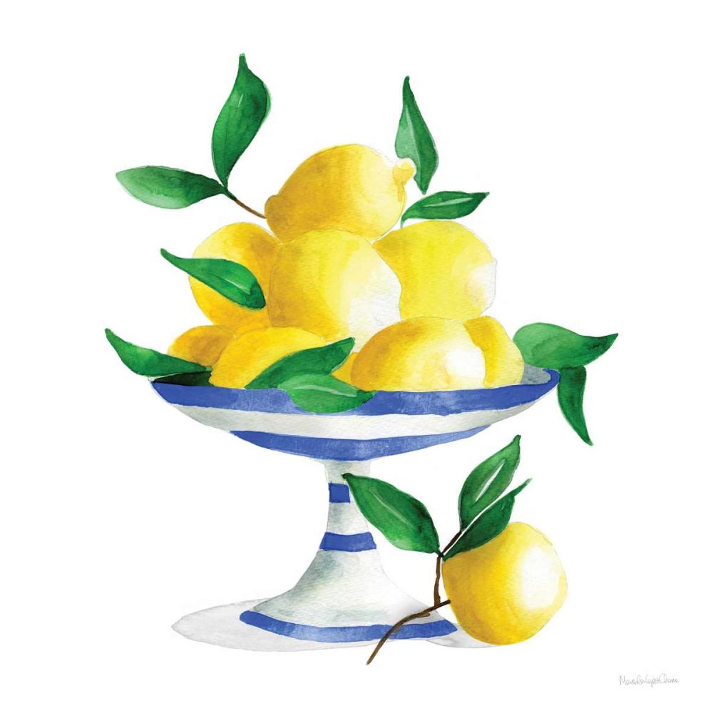 Spanish Lemons II art print by Mercedes Lopez Charro for $57.95 CAD