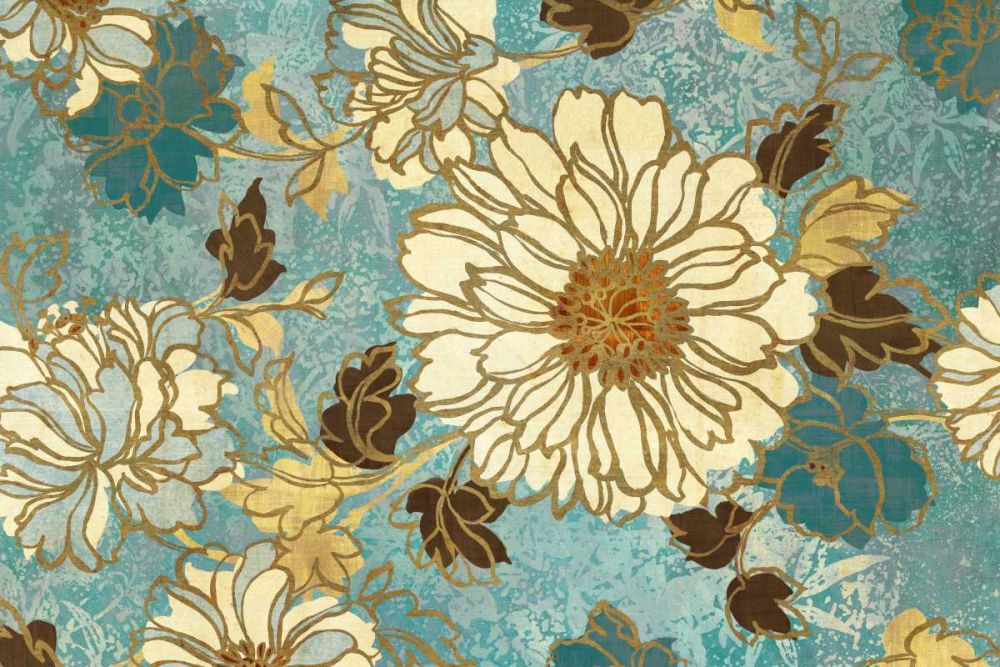 Sophias Flowers Blue art print by Wild Apple Portfolio for $57.95 CAD