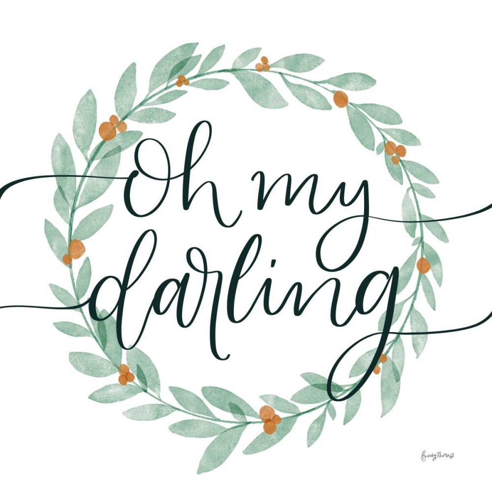 Sage Sayings Wreath I art print by Becky Thorns for $57.95 CAD