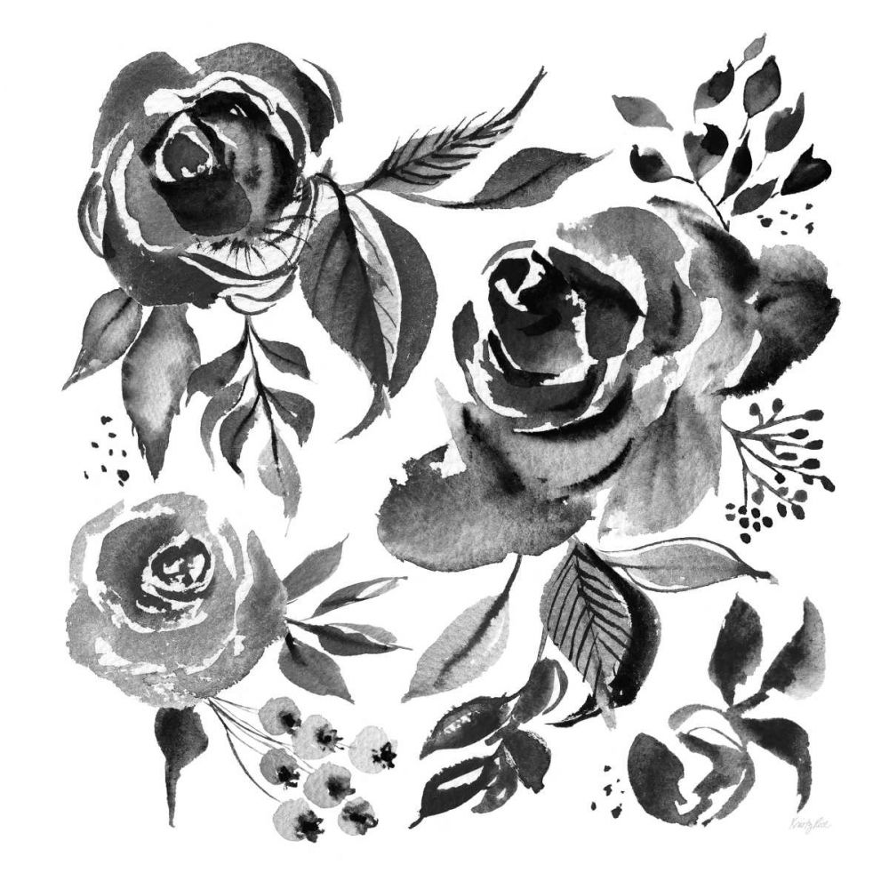 Delft Delight IV Black No Words art print by Kristy Rice for $57.95 CAD
