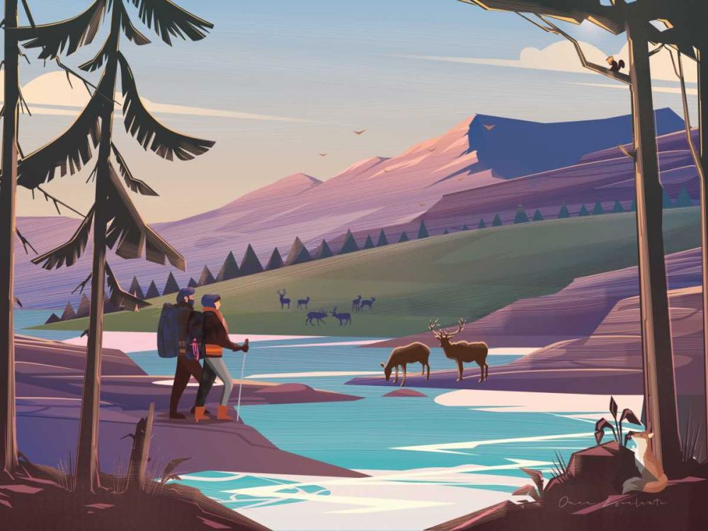 The River art print by Omar Escalante for $57.95 CAD