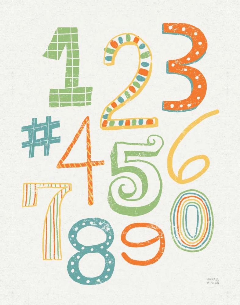 Funky Letters Bright art print by Michael Mullan for $57.95 CAD