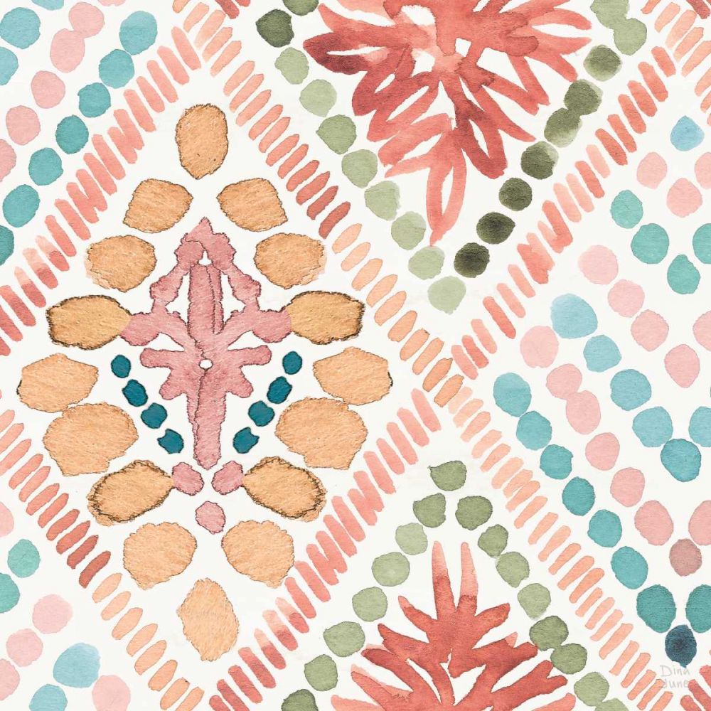 Macrame Meander Pattern V art print by Dina June for $57.95 CAD