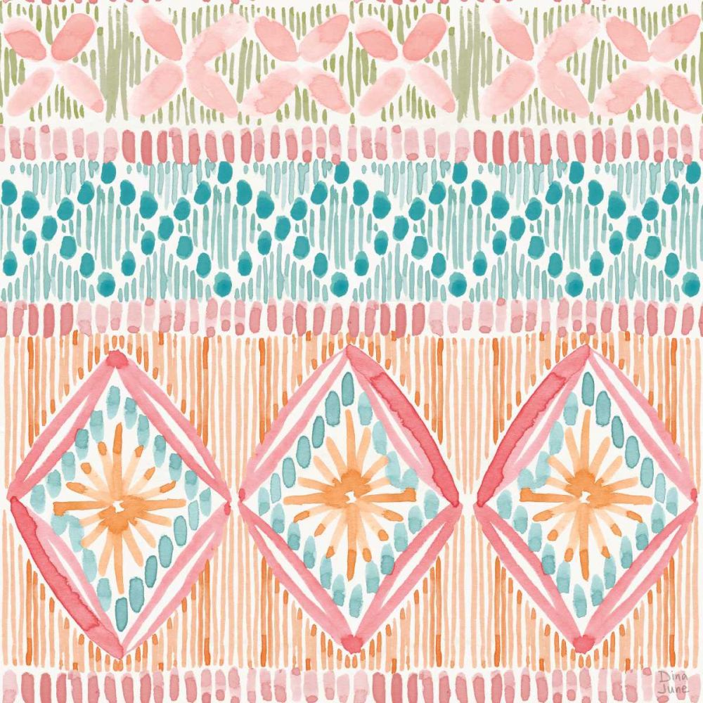 Macrame Meander Pattern VII art print by Dina June for $57.95 CAD