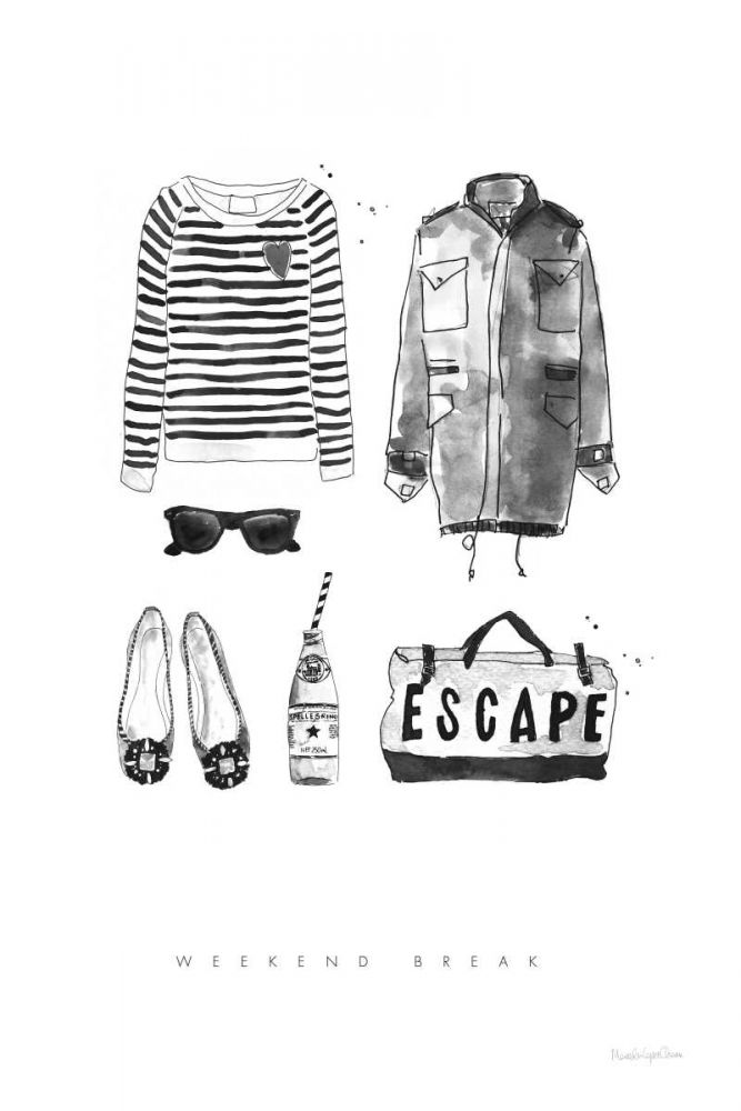 Back to Black II art print by Mercedes Lopez Charro for $57.95 CAD