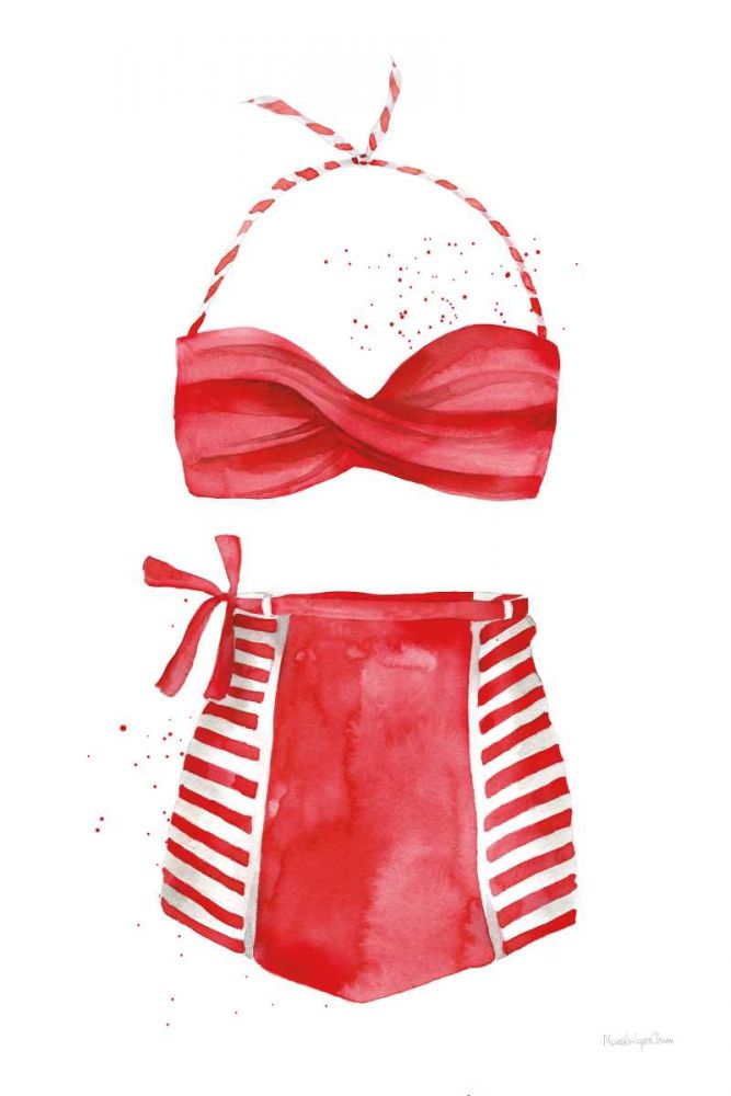 Vintage Swimwear II art print by Mercedes Lopez Charro for $57.95 CAD