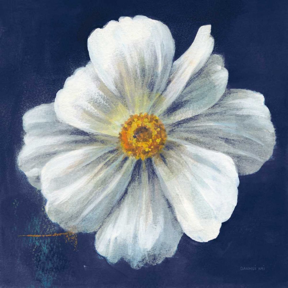 Boldest Bloom I Dark Blue art print by Danhui Nai for $57.95 CAD