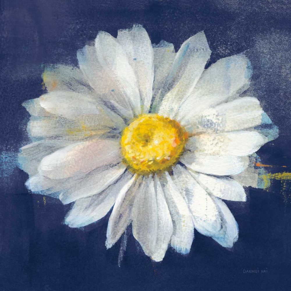 Boldest Bloom II Dark Blue art print by Danhui Nai for $57.95 CAD