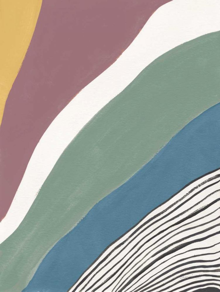 Colorful Retro Abstract IV art print by Danhui Nai for $57.95 CAD