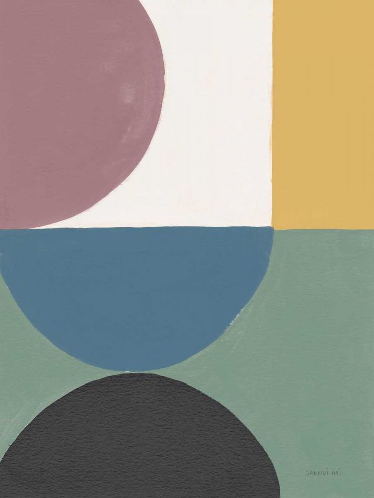 Colorful Retro Abstract V art print by Danhui Nai for $57.95 CAD