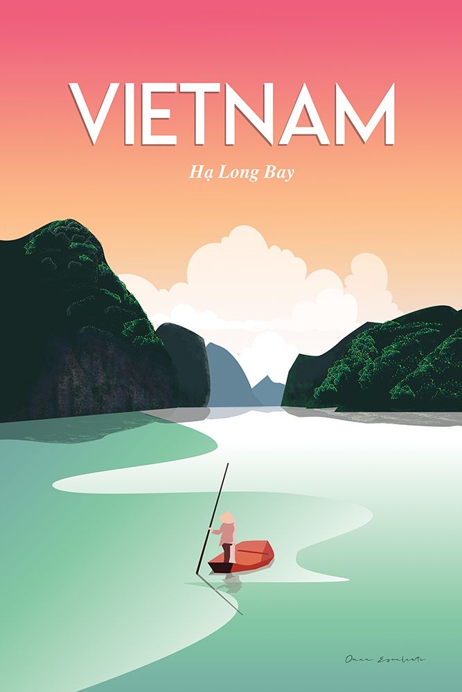 Vietnam Ha Long Bay art print by Omar Escalante for $57.95 CAD