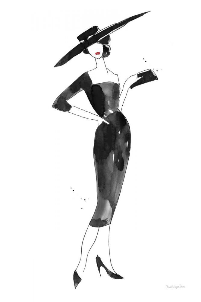 Fashionable Hat art print by Mercedes Lopez Charro for $57.95 CAD