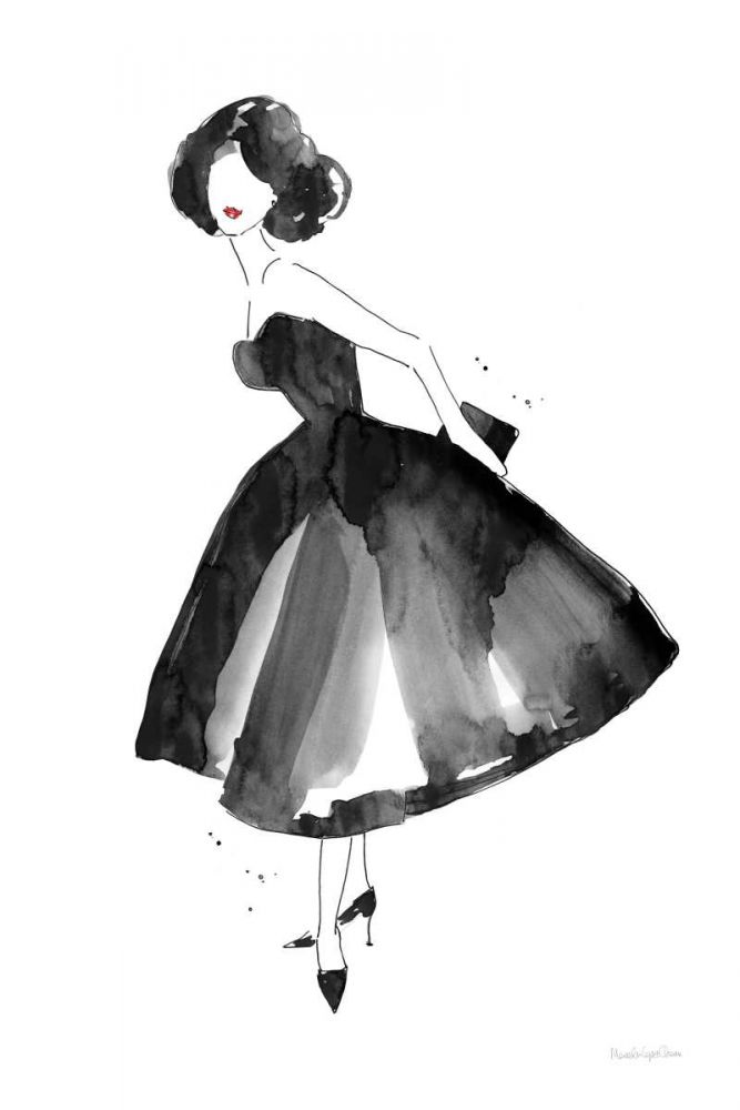 Fashion Debutante art print by Mercedes Lopez Charro for $57.95 CAD