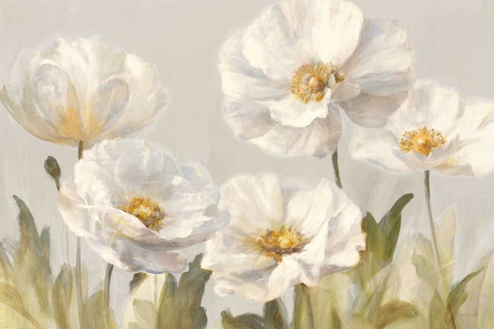 White Anemones art print by Danhui Nai for $57.95 CAD