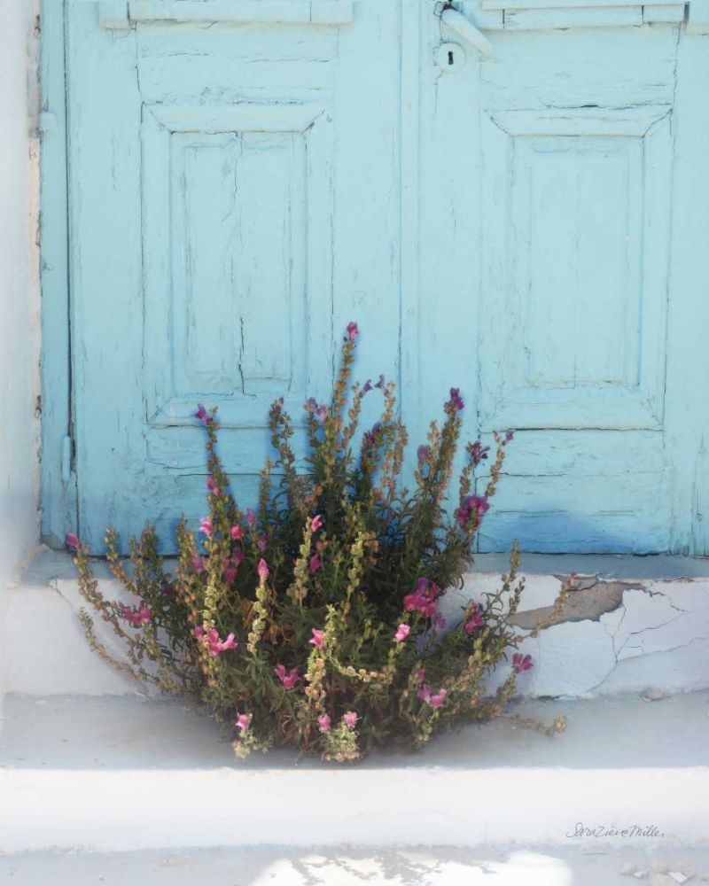 Santorini I art print by Sara Zieve Miller for $57.95 CAD