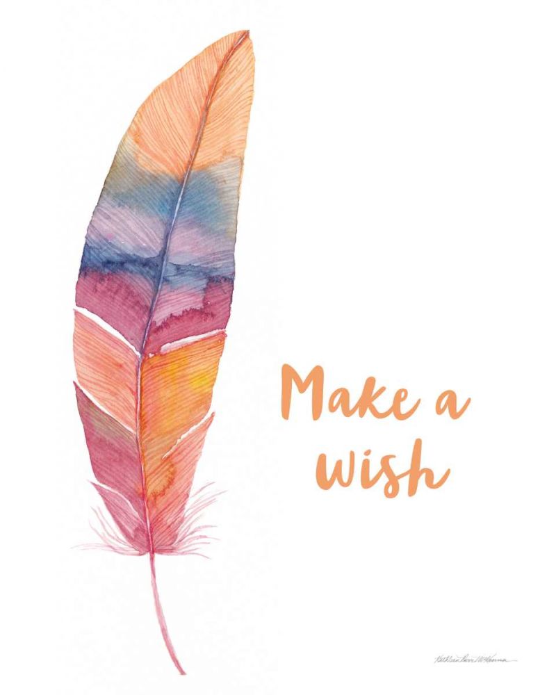 Boho Feathers I Inspiration art print by Kathleen Parr McKenna for $57.95 CAD