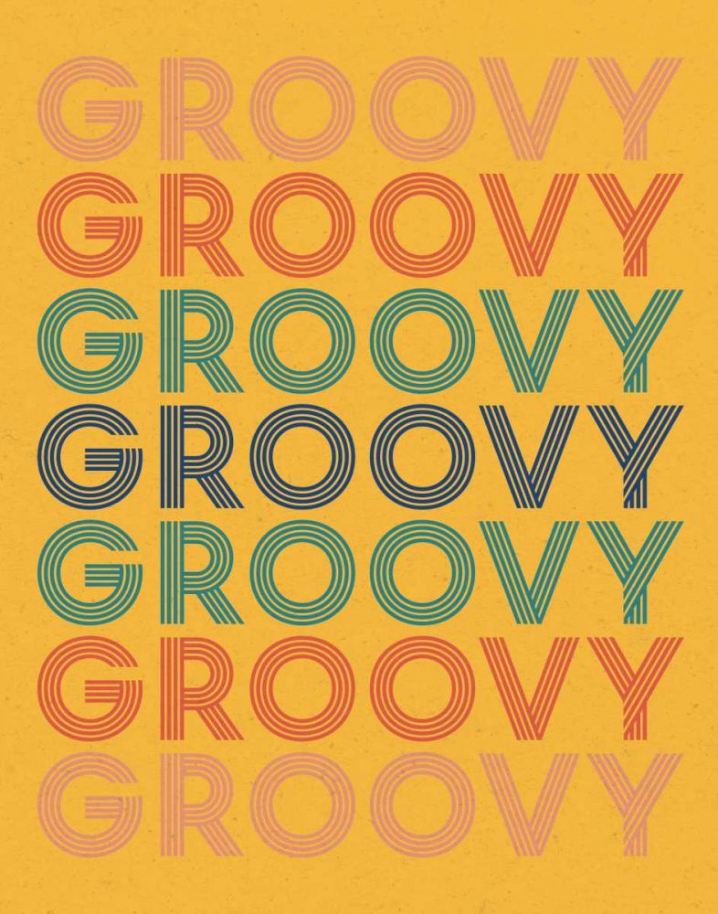 Retro Words I Bright art print by Wild Apple Portfolio for $57.95 CAD