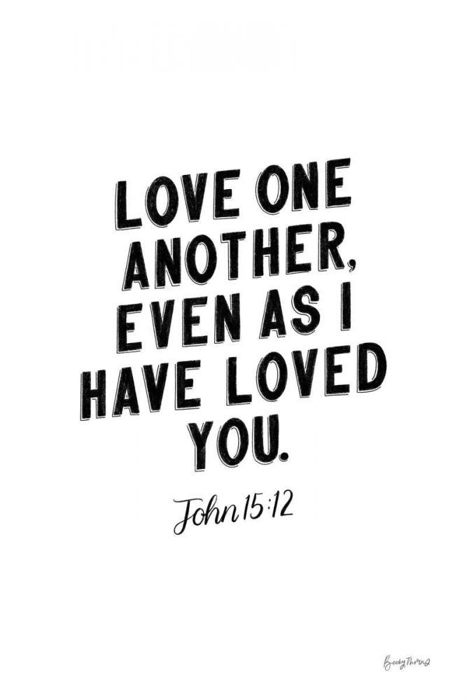 Bible Saying III BW art print by Becky Thorns for $57.95 CAD