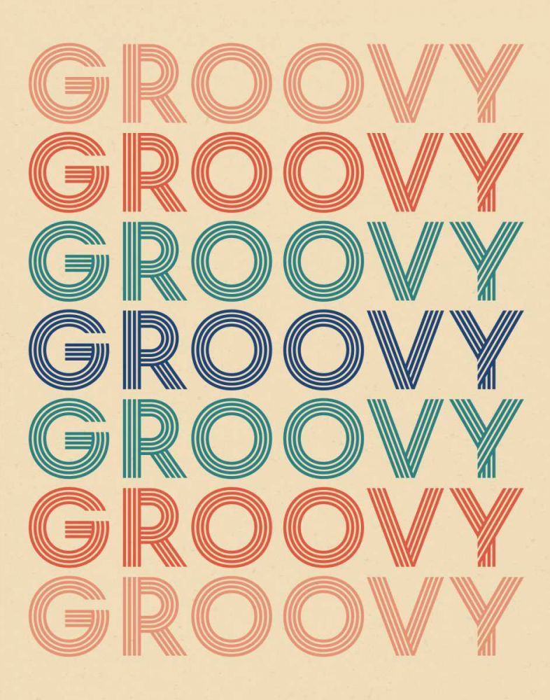 Retro Words I Cream art print by Wild Apple Portfolio for $57.95 CAD