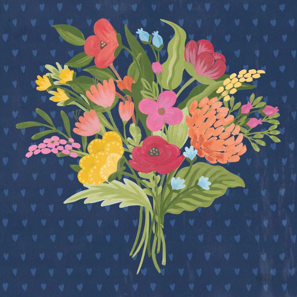 Love Letters X No Banner Blue art print by Laura Marshall for $57.95 CAD
