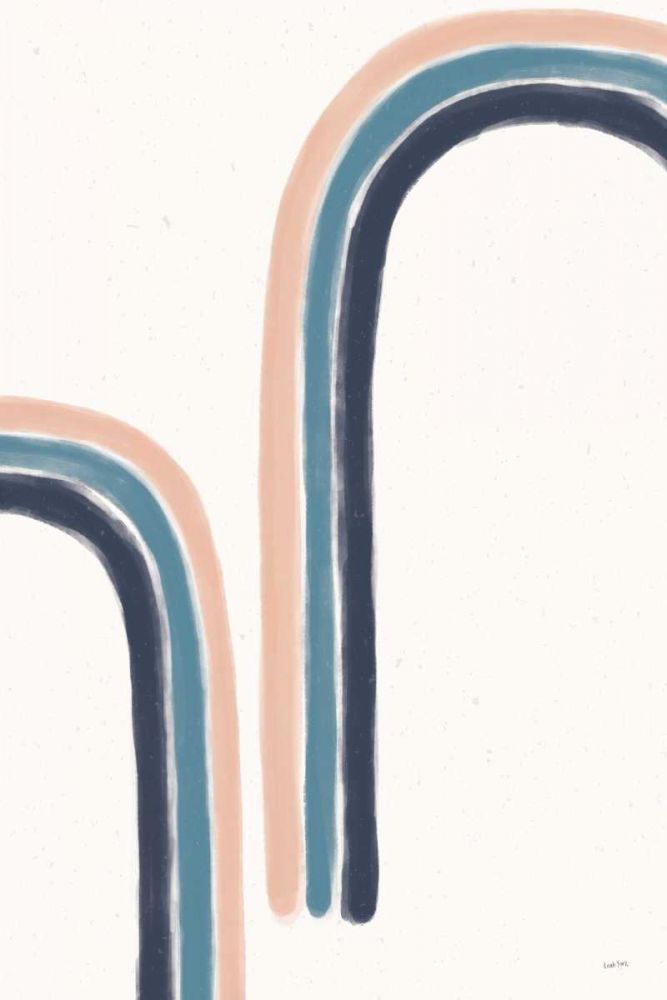 Rainbow II Blue art print by Leah York for $57.95 CAD