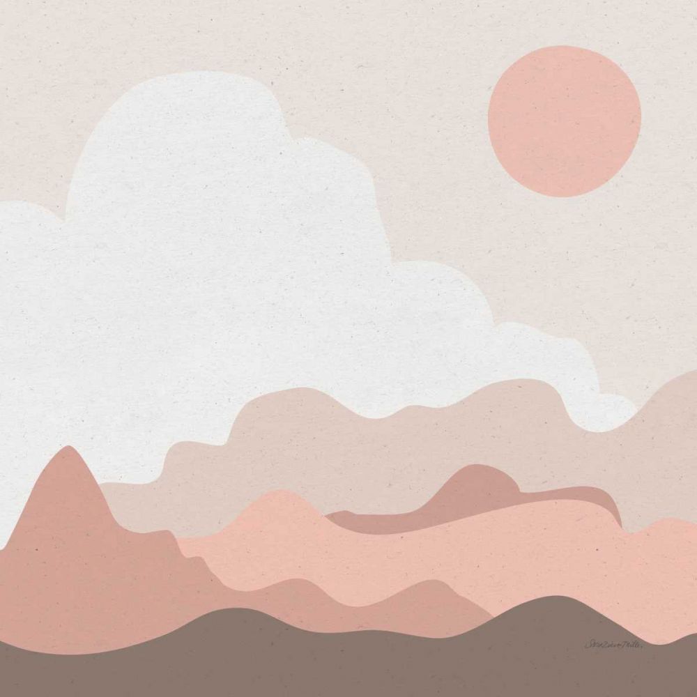 Mountainous I Pink art print by Sara Zieve Miller for $57.95 CAD