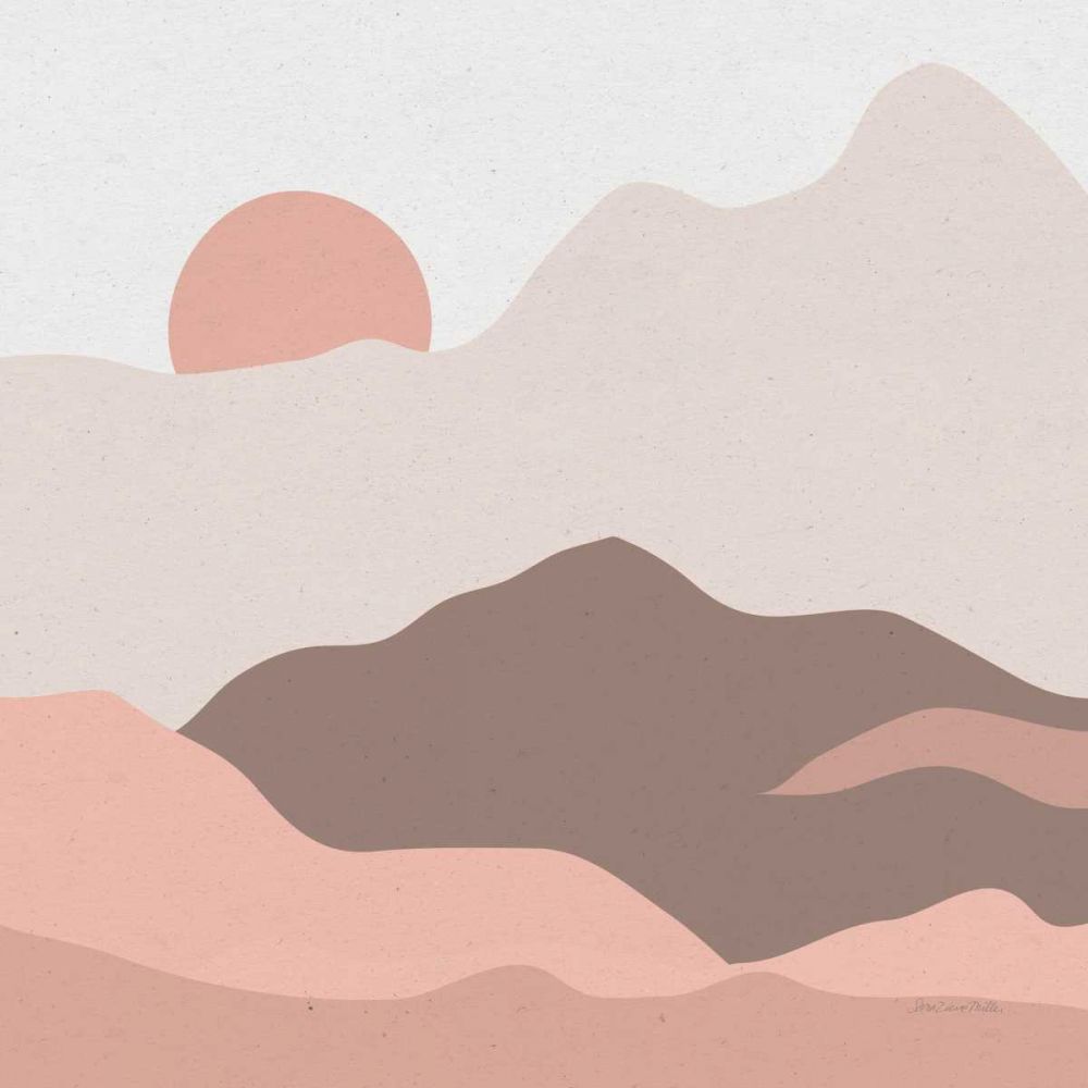 Mountainous II Pink art print by Sara Zieve Miller for $57.95 CAD