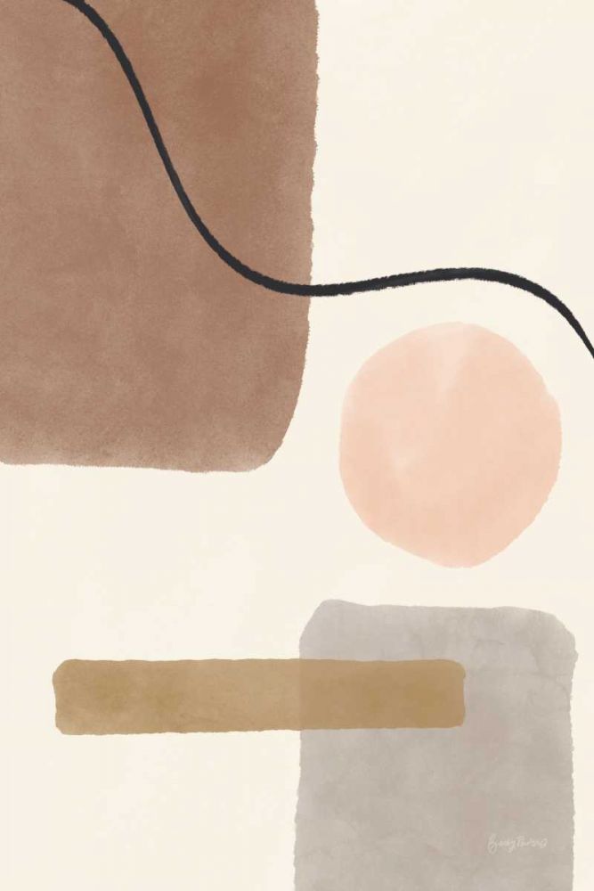 Geo Abstract I Neutral Pink art print by Becky Thorns for $57.95 CAD