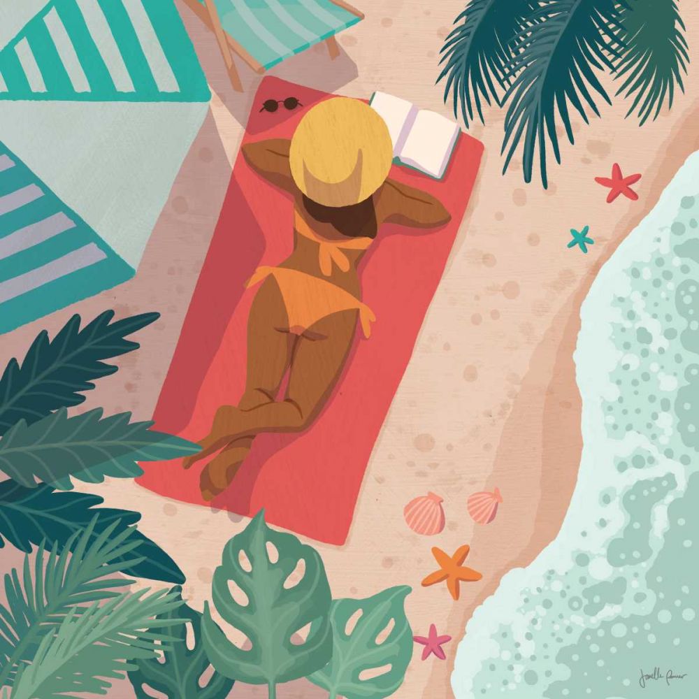 Beach Babes I art print by Janelle Penner for $57.95 CAD