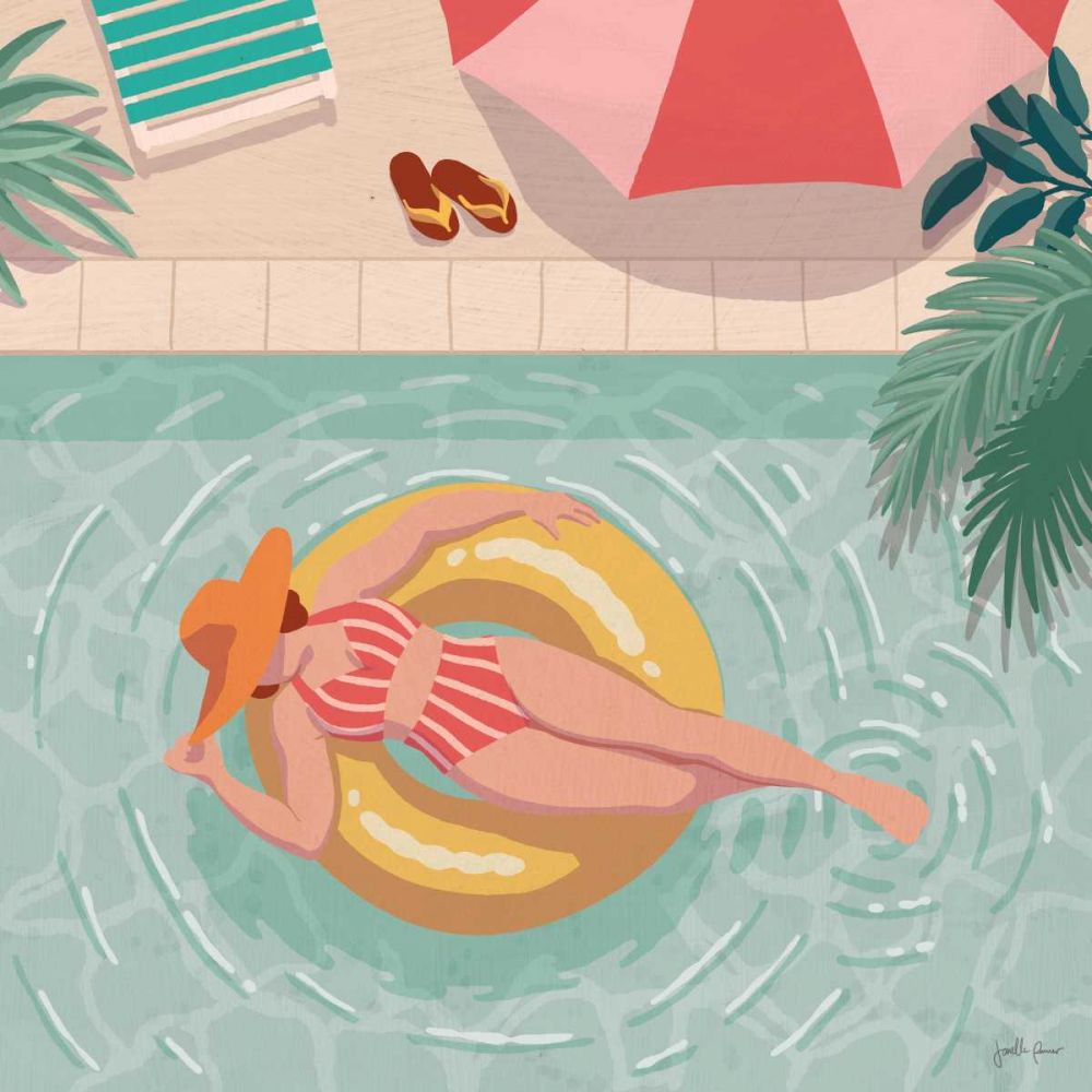 Beach Babes II art print by Janelle Penner for $57.95 CAD