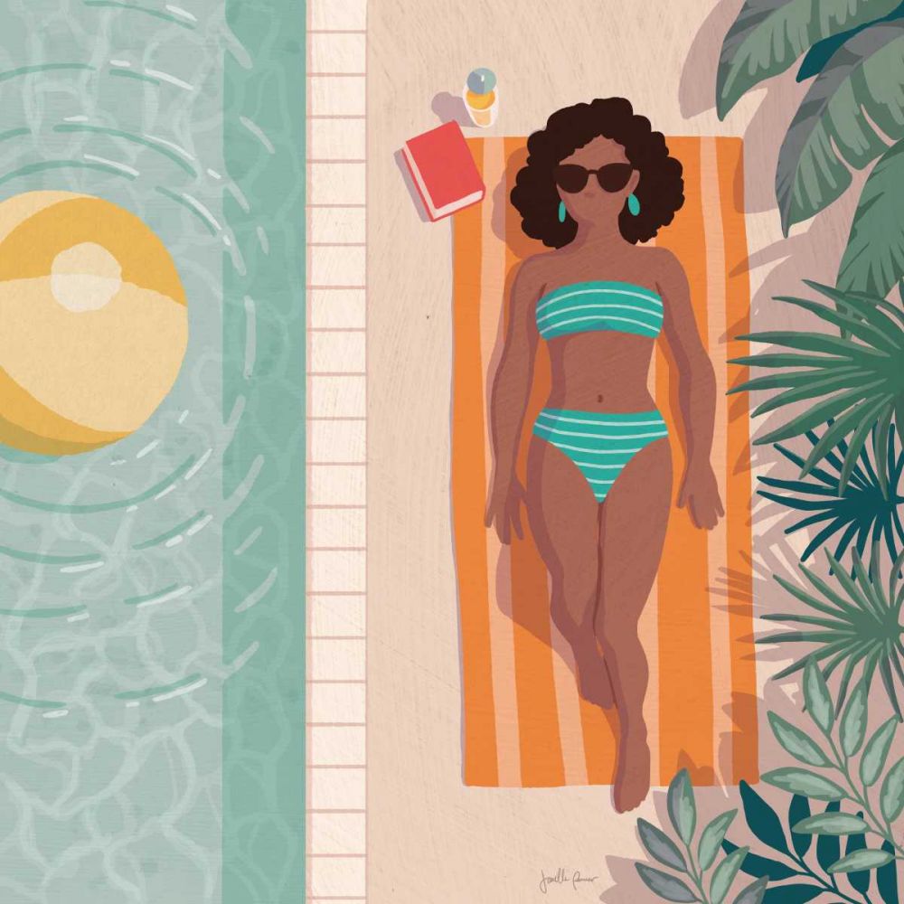 Beach Babes III art print by Janelle Penner for $57.95 CAD