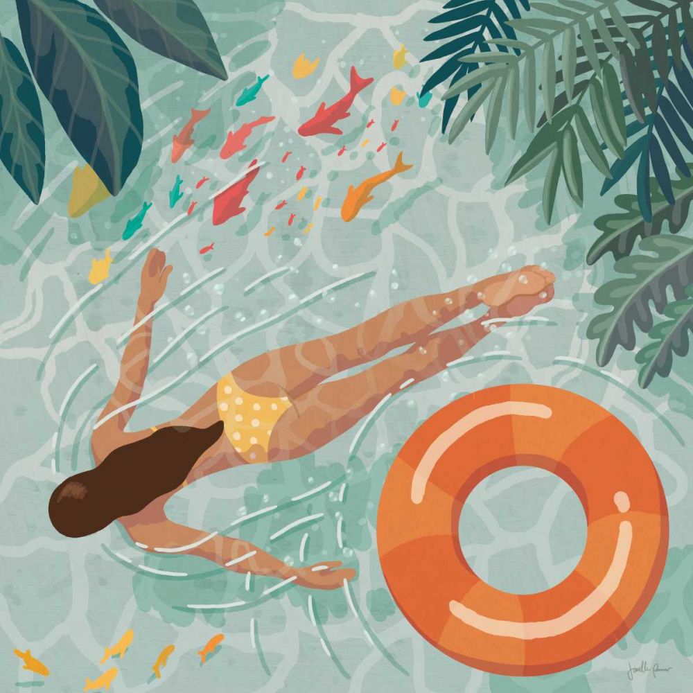 Beach Babes IV art print by Janelle Penner for $57.95 CAD