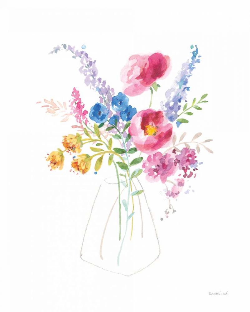 Semi Abstract Floral art print by Danhui Nai for $57.95 CAD