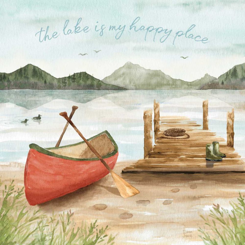 Lake Love III art print by Dina June for $57.95 CAD