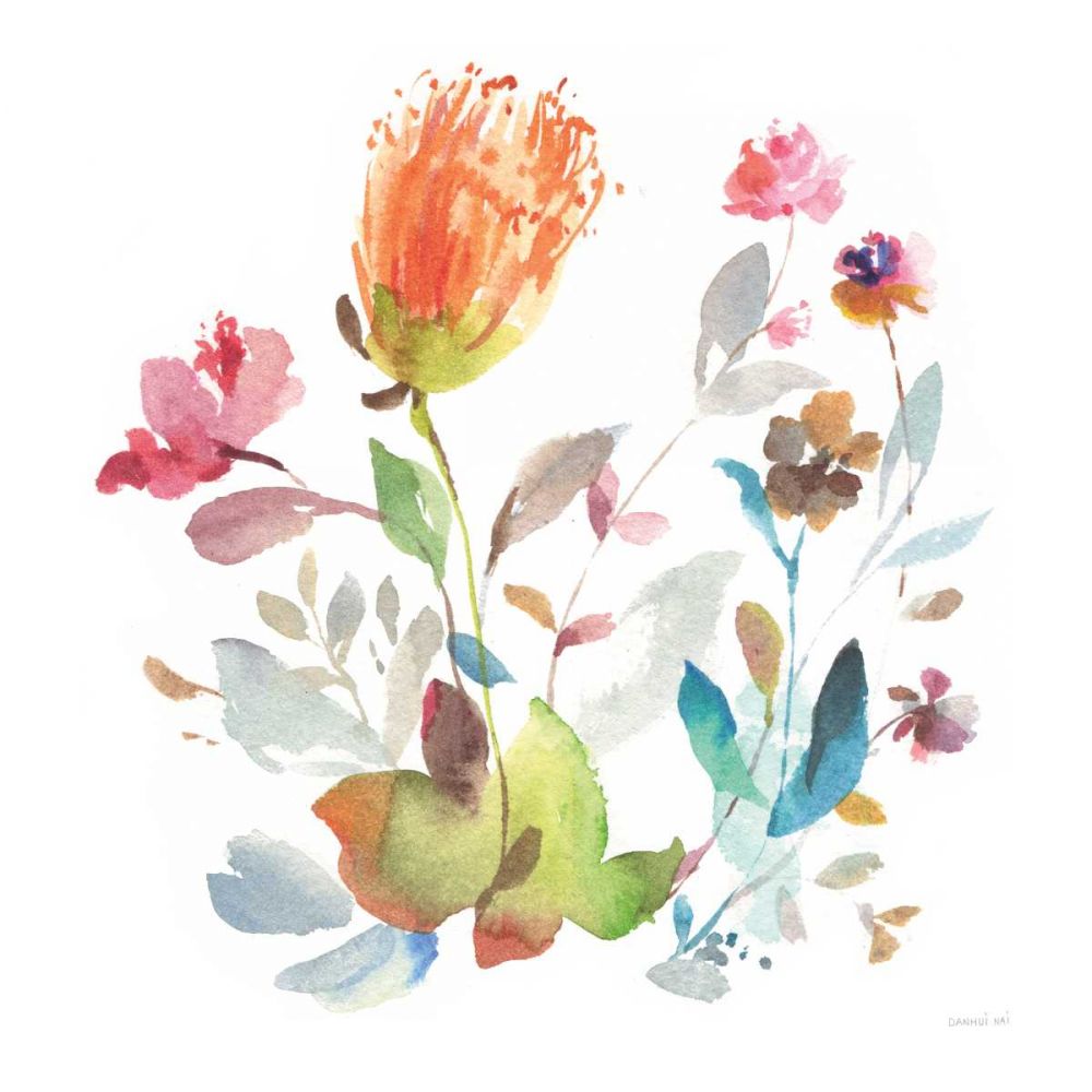 Circle Full of Flowers I art print by Danhui Nai for $57.95 CAD