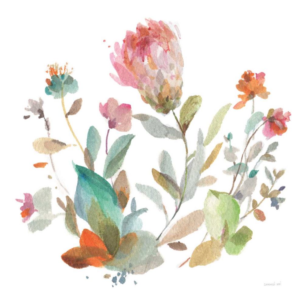 Circle Full of Flowers II art print by Danhui Nai for $57.95 CAD