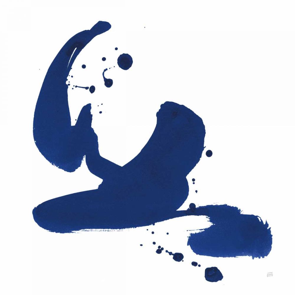 Cobalt Ink Drops I art print by Chris Paschke for $57.95 CAD