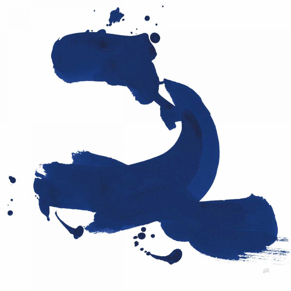 Cobalt Ink Drops II art print by Chris Paschke for $57.95 CAD