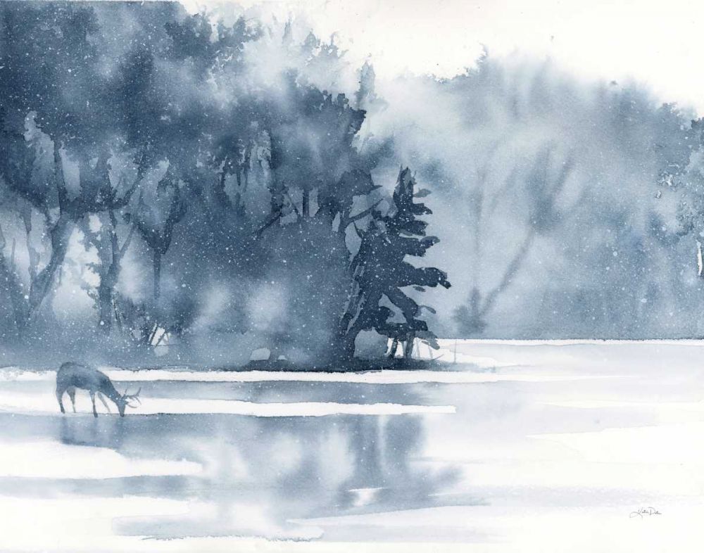 Winter Lake art print by Katrina Pete for $57.95 CAD