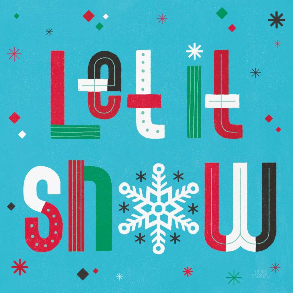 Retro Holiday VI Bright art print by Laura Marshall for $57.95 CAD