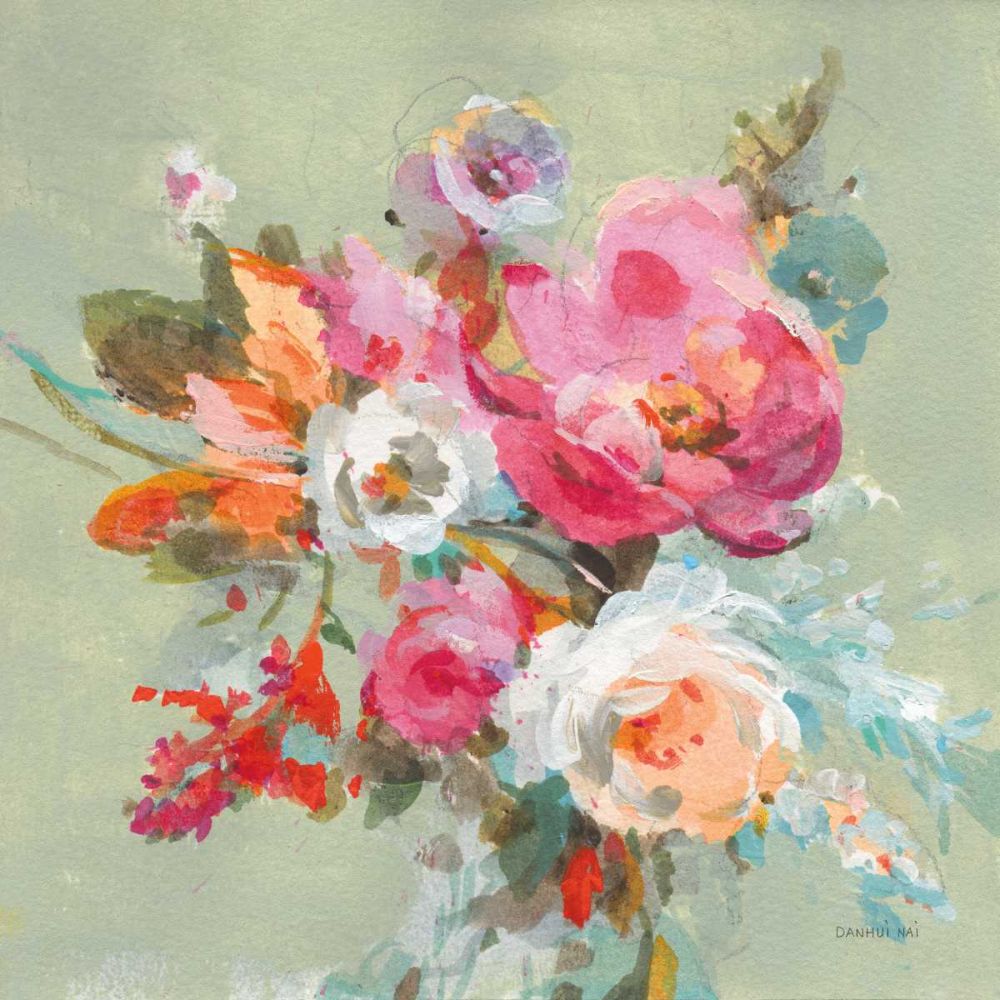 Windblown Blooms II art print by Danhui Nai for $57.95 CAD