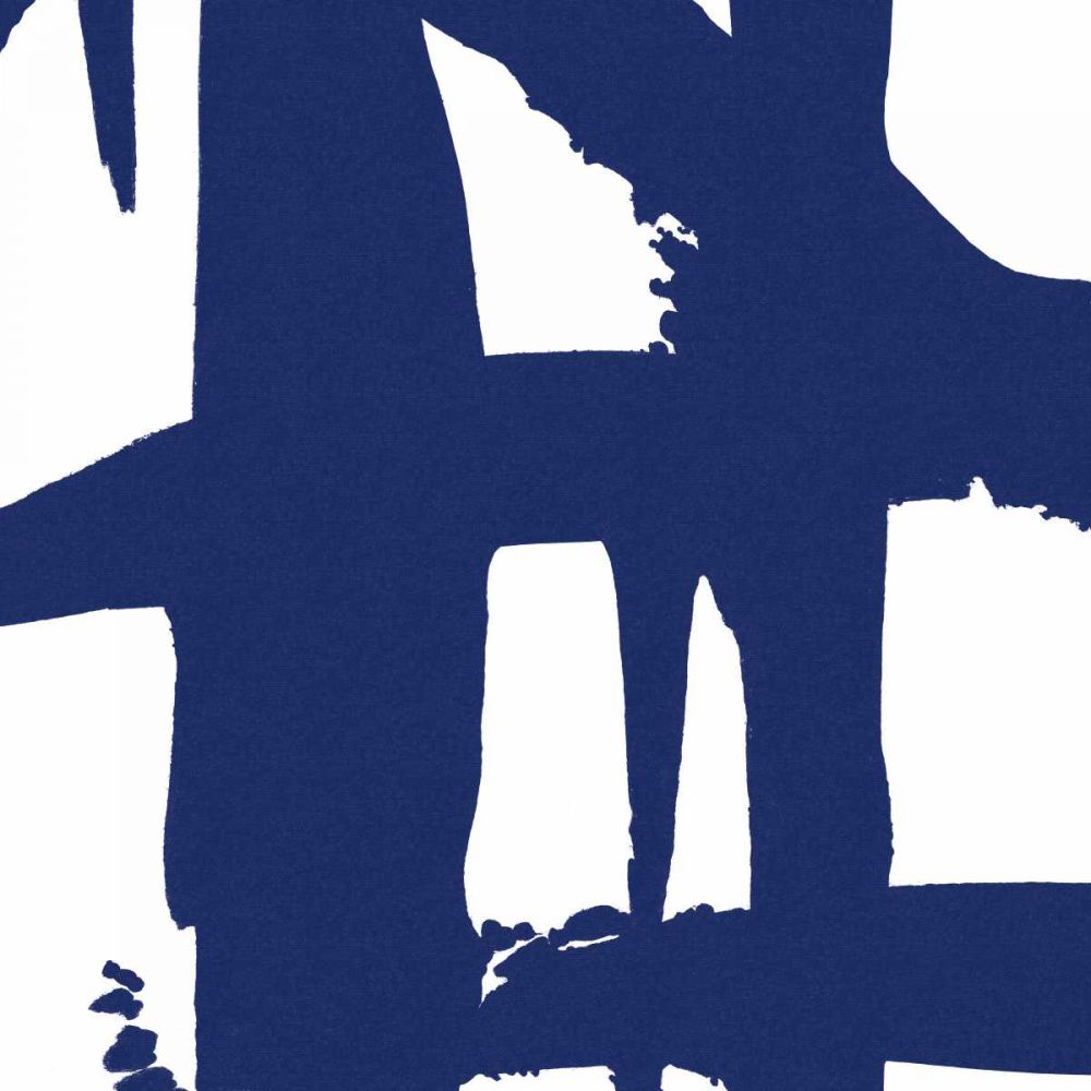 Crossing Paths I Cobalt art print by Sarah Adams for $57.95 CAD
