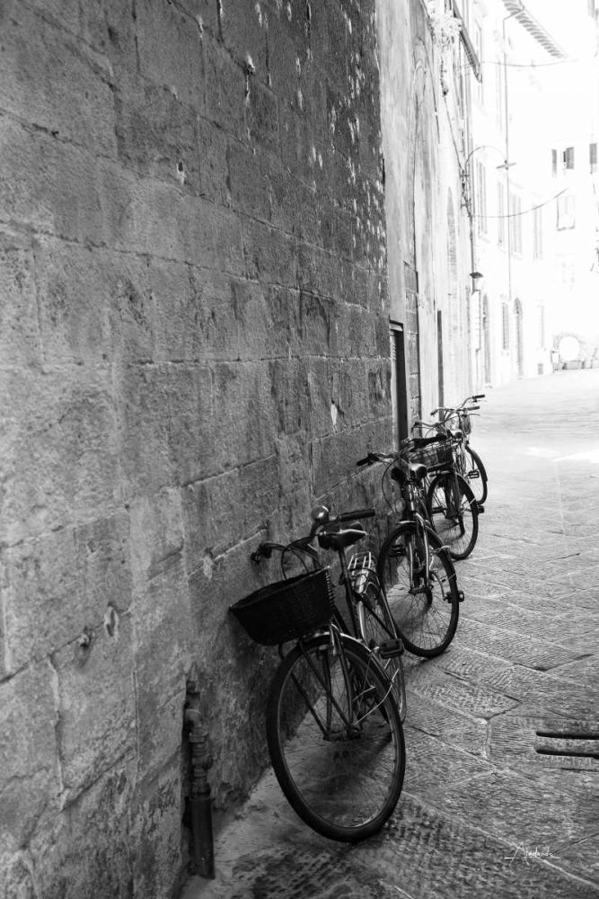 Bicycles in the Alley art print by Aledanda for $57.95 CAD