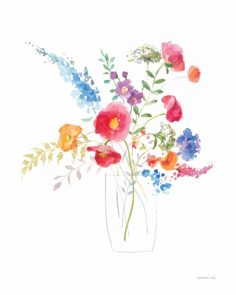 Semi Abstract Floral II art print by Danhui Nai for $57.95 CAD