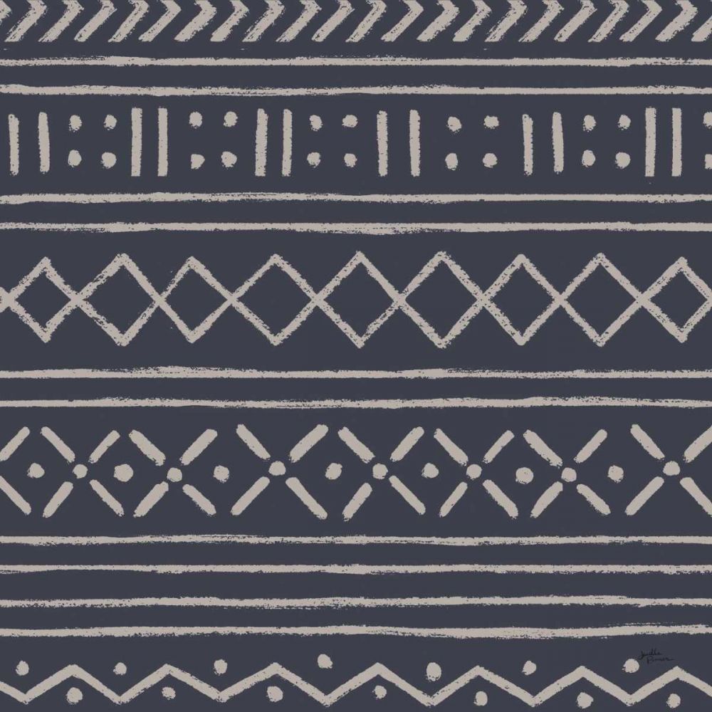Jungle Love Pattern V Blue Sq I art print by Janelle Penner for $57.95 CAD