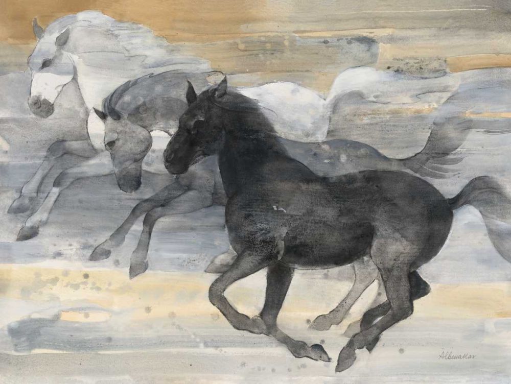 Prancing Trio art print by Albena Hristova for $57.95 CAD